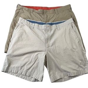 Columbia Mens Washed Out Shorts Size‎ 40 8" Inseam Tan Beige Outdoors - Lot of 2